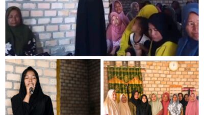 Dea Partiwi Sampaikan Ceramah Agama di Kelompok Yasin Nurul Falah Desa Olak Kemang