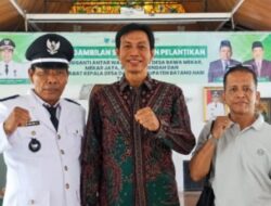 Munib Resmi Dilantik Sebagai Kepala Desa Antar Waktu (PAW) Desa Rawa Mekar