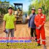 Kades Mekar Sari Jainudin S.P Bersama Sudiono (Pk Nok) Tinjau Pekerjaan Rehab Jalan Akses Masyarakat