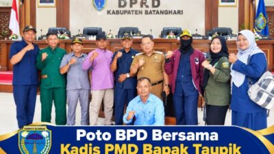 BPD se-Kabupaten Batanghari Hadiri Rapat Paripurna, Dihadiri Kadis dan Kabid PMD